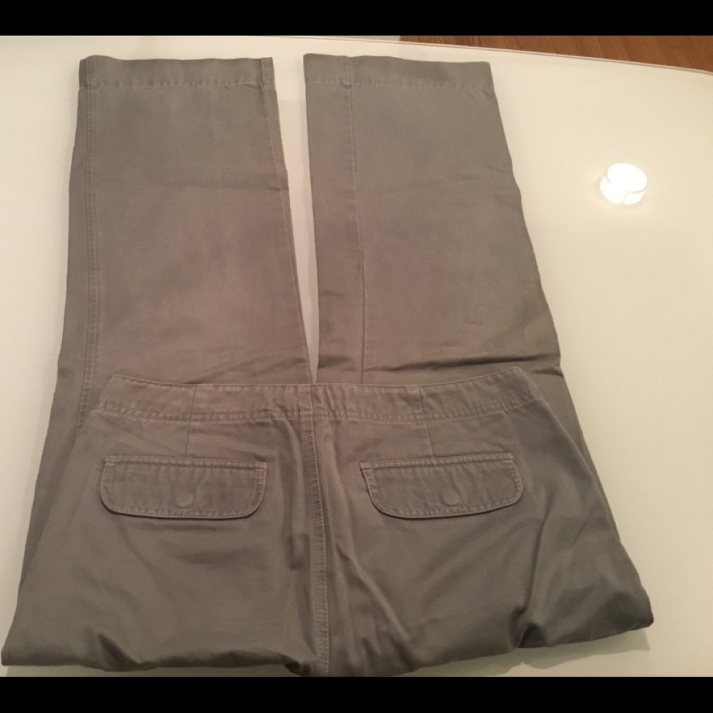 Soft Grey Button Down Fly Pants - image 3